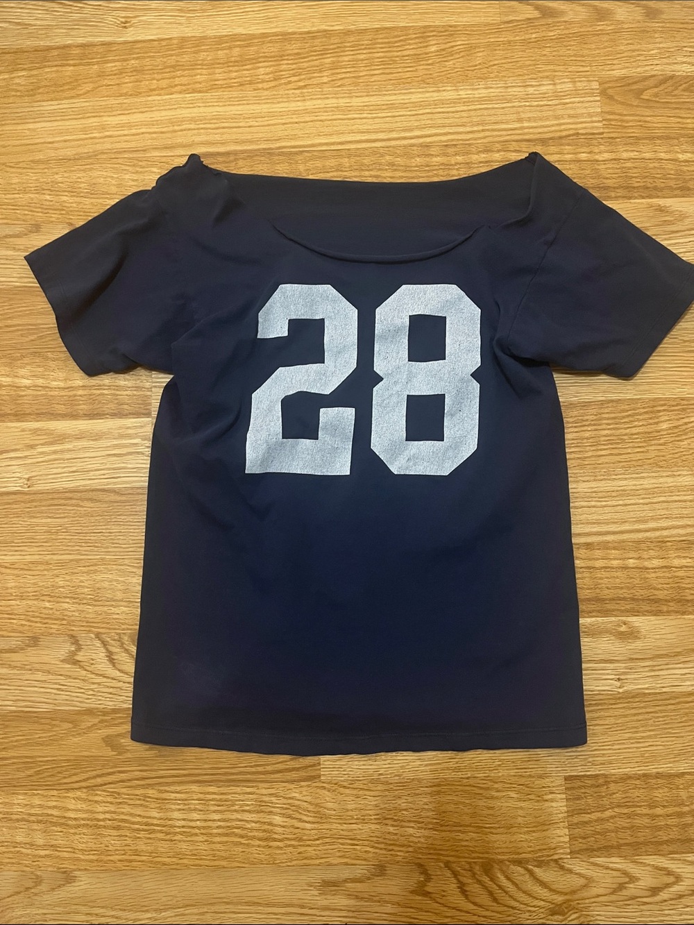 Brandy Melville graphic T-shirt off the shoulder